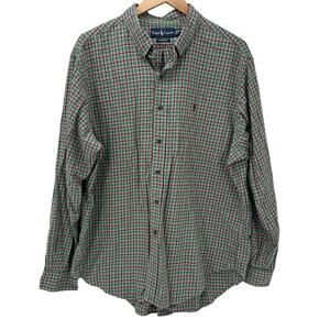 Ralph Lauren Shirt Mens XXL Button Down Red Green Purple Plaid Classic Fit